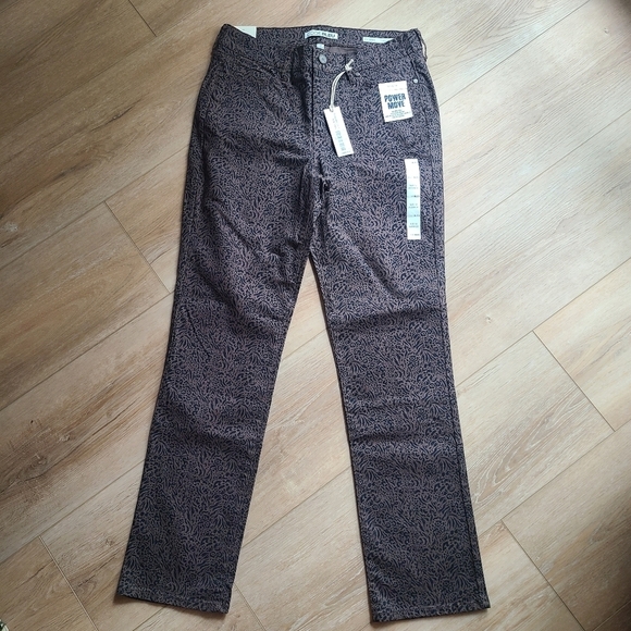 Code Bleu Chelsea Black Patterned Straight Leg Pants NWT - Picture 1 of 10